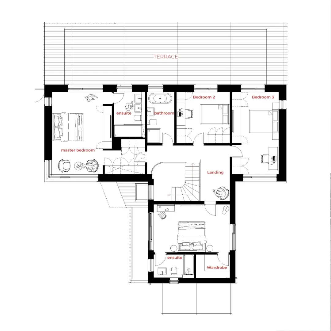 First floor plan of Eco Home Transformation